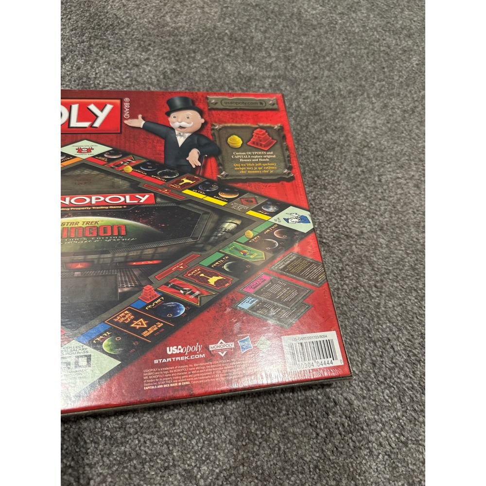 Star Trek Klingon Monopoly Collector's Edition Board Game Bilingual New‎ Sealed - Picture 6 of 6
